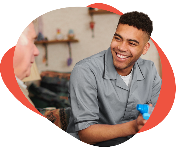 carer smiling