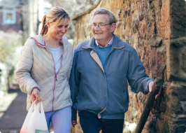 carer helping with shopping